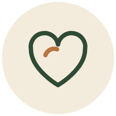 Heart icon – no pressure, personalized care