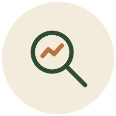 Magnifying glass icon – a closer look at underlying factors