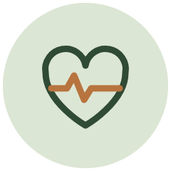 Heart with pulse icon – metabolic health