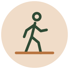 Walking figure icon – movement and lifestyle
